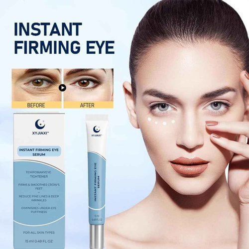Instant Firming Eye Serum, 15ml(0.49 oz) – Targets Under-Eye Bags– Wrinkles, Dark Circles & Fine Lines | Anti-Aging Formula | For Daily Use