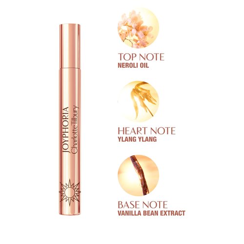Charlotte Tilbury Joyphoria Eau De Parfum - Pheromone Enhancing Floral Vanilla Perfume Enriched with Naturally-Derived Oils - Long-Lasting Scent with Notes of Ylang Ylang & Neroli Oil (10ml)