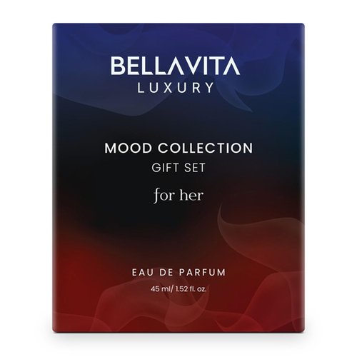 BellaVita Luxury Mood Collection Gift Set (3x15ml) for Women | Pheromone Inspired Technology Long Lasting Fragrance | Includes Alpha, Fantasy & Magnetic Perfumes | Pink Pepper, Benzoin and Jasmine