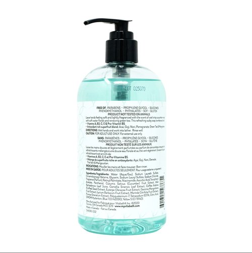 Vitabath CUCUMBER & WHITE TEA 16 fl oz Liquid Hand Soap 4pk