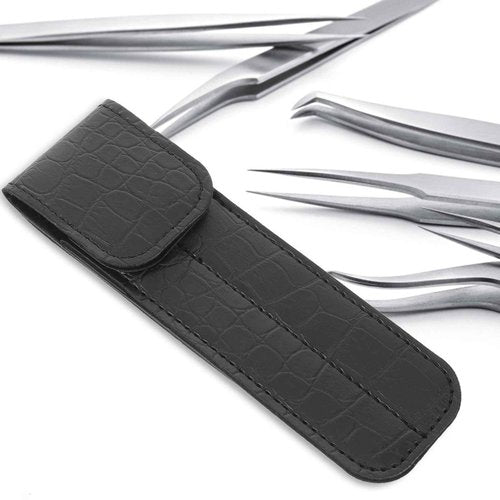 Angoily Magnetic Tool Tweezer Holder Lash Tweezer Lashes Para Uñas Nail Art Tools Lash Makeup Organizer Bag Case Empty Nest Clip Plush Make up