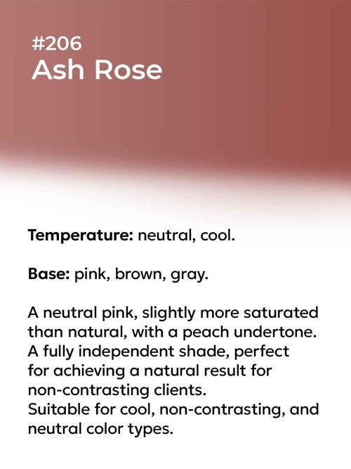 NE PIGMENTS Ash Rose #206 - By Elena Nechaeva - Lip Pigment - Permanent Makeup - Professional Tattoo Ink