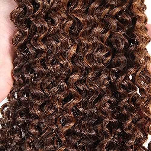 26 28 30 Inch Brown Bundles Human Hair Water Wave Bundle T1B/P430 Highlight Brown 3 Bundles 300g/Pack Unprocessed Brazilian Virgin Hairs Double Weft Weaves Hair Extensions