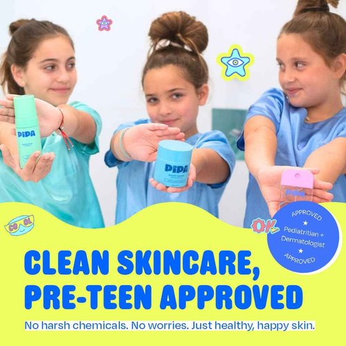 Pipa Sun-Sational 100% Back to School Mineral Daily Sunscreen SPF 30, 50 ml | Liquid Everyday Face Lotion with Zinc Oxide | Unscented & Gentle for Sensitive Skin | Kids & Tweens Skin Care