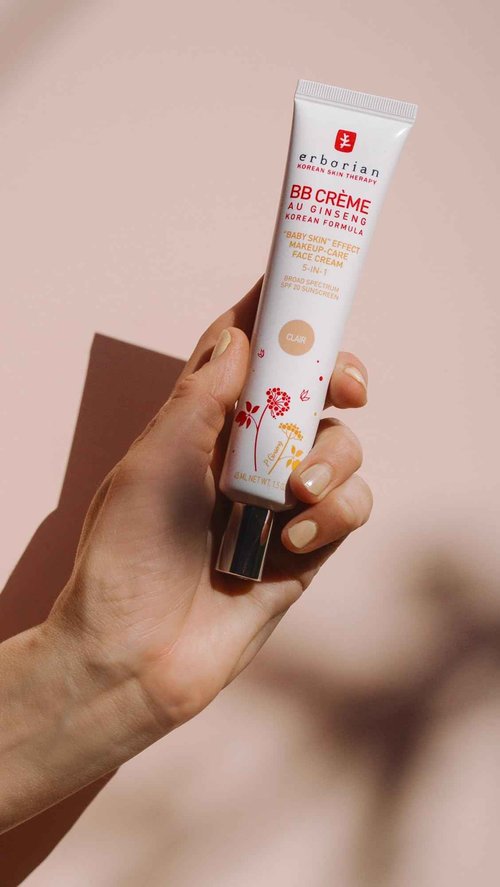Erborian BB Cream with Ginseng, Fair (Clair) - Lightweight Buildable Coverage with SPF 20 & Ultra-Soft Matte Finish Minimizes Pores & Imperfections - Korean Face Skincare - 1.5 Oz
