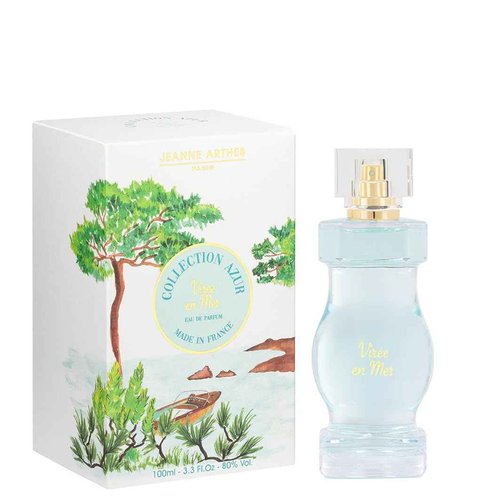 Jeanne Arthes, FRENCH WAY OF LIFE, Collection Azur, Virée en mer Eau de Parfum, Spray perfume for women, Fresh & Floral, Notes of Lemon Zest, Lily of the Valley, Peach, Made in France, 3.38 Fl.oz