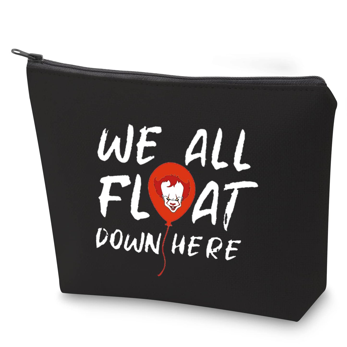 ZJXHPO IT Movies Fans Gift We All Float Down Here Makeup Bag Horror Movies Lover Gift Spooky Gift (BL Float)