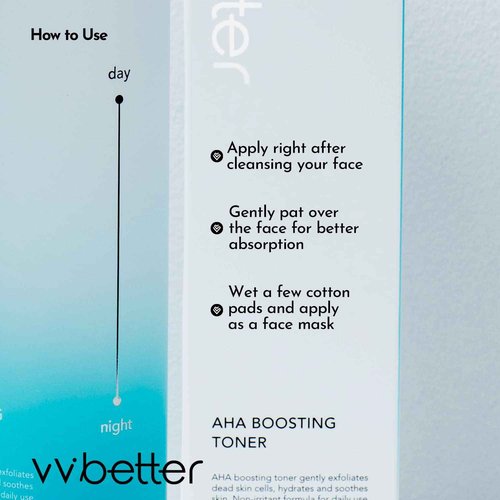 VVBETTER Facial AHA BHA Toner, Mild Exfoliation, Hydration and Soothing, Korean Toner, Smooth Skin, Alcohol-Free - 6.76 Fl.Ounce