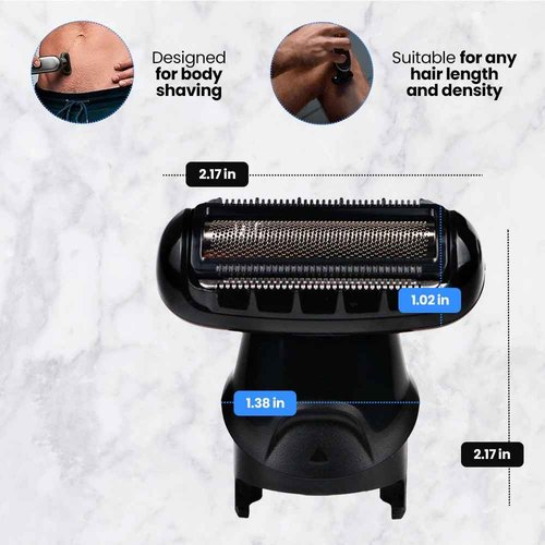 Anakel Home Replacement Head for Men's Electric Shaver 81634460 Compatible with Braun Multi Grooming Body Shaver MGK3080, 5515, 5541 and 5544
