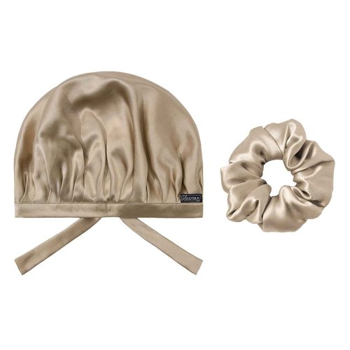 LILYSILK 100% 22MM Silk Hair Scrunchies for Sleeping & Hair Care, 100% Silk Bonnet for Daily Using or Sleeping