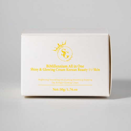 SG BiMillennium Face Cream Korean Moisturizer (Glowing Skin Without Makeup) - Beauty Skincare with Peptide, Omega Water, Rice Ceramide for Deep Moisturizing