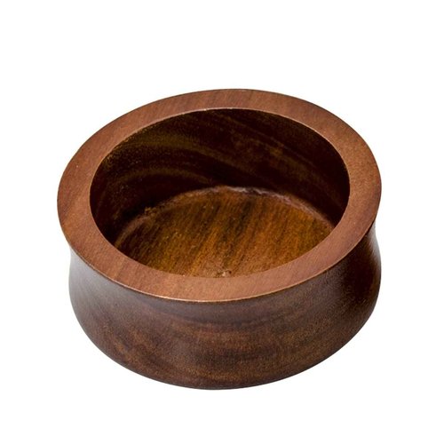 Danweix Wooden Shaving Bowl with Lid, Shaving Soap & Cream Bowl for Men Classic Style Easy to Lather Fits Wet Shaving (1#)