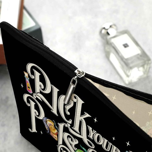 Decohim Emperor Makeup Bag Cosmetic Bag Accessory Bag Gifts for Women Halloween Evil Queen Witch Stuff Birthday Christmas Halloween Party Gift for Llama Villain Lover Fans Sister Girl BFF Fandom