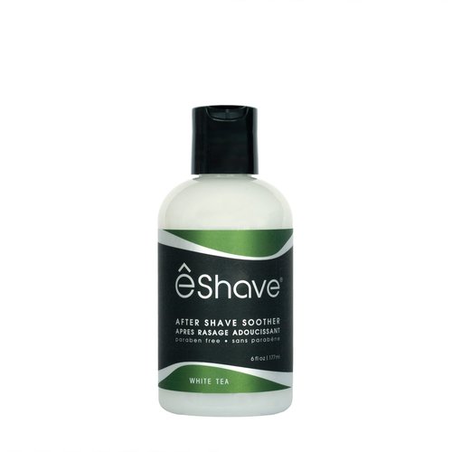 eShave Luxury After Shave Balm for Men-After Shave Lotion Soothes Razor Burn- Deep Moisturizes Skin- All-Natural Vegan After Shave Cream Calming White Tea 6 oz