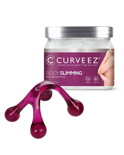 CURVEEZ Slimming Cream, Navel Arm Leg Belly Fat Burning Cream, Weight Loss Skin Firming Moisturizing Massage Gel for Cellulite, Soothing, Relaxing, Tightening & Slimming (16 Oz)