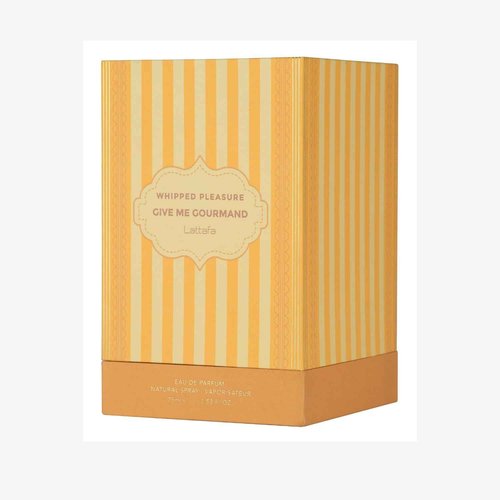 Lattafa Whipped Pleasure Eau de Parfum, Give Me Gourmand Collection, Spray Form, 75ml, Whipped Cream, Caramel & Vanilla Scent, Long-lasting