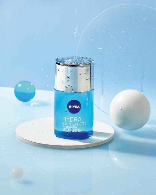 NIVEA Hydra Skin Effect 20 Seconds, Instant Effect Hyaluronic Mask, 100 ml, Face Mask for Preparing for Day and Night Cream, Mask with Pure Hyaluronic