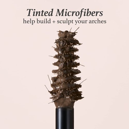 Julep 2-in-1 Eyebrow Pencil & Tinted Brow Gel - Dark Brown (Waterproof, All Day Hold) + Length Matters Buildable Lengthening Lash Mascara - Black