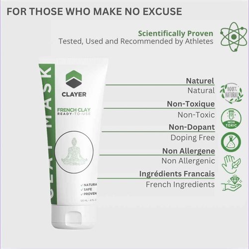 Clay Mask - 4FL.OZ. - Anti-Aging - Ready-to-Use healing clay - Facial Care Single