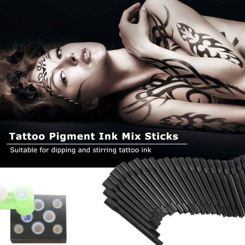 Ink Mixer Machine Kit, Yuelong Pigment Mixer Machine and Ink Caps Kit Includes Makeup Ink Pigment Electric Agitator Machine With 100 Mixing Sticks and 300 Mix Ink Cups for Microblading Supplies