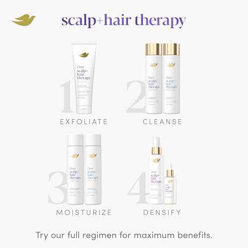 Dove Density Boost Hydrating Shampoo Scalp + Hair Therapy for Gentle Cleansing, with Vitamin B3, Zinc and 0% sulfates, 9.25 oz