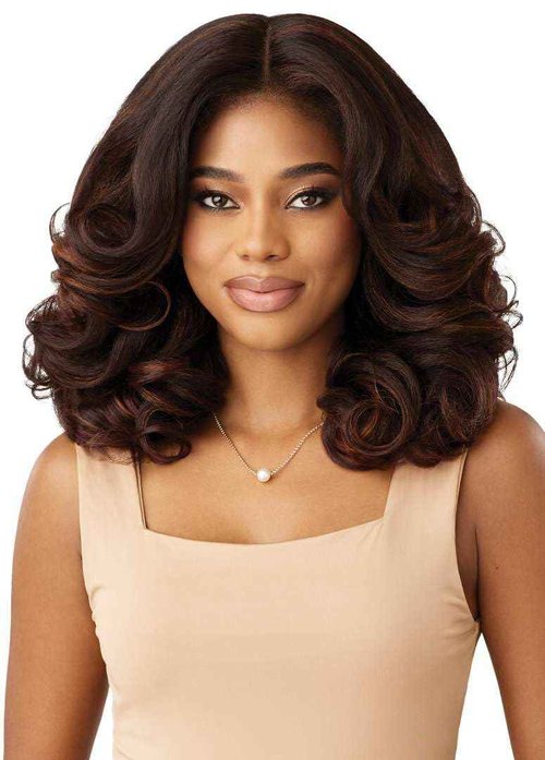 Outre Melted Hairline - Kinky Soft Edges - Kinky Soft 2 (BROWN COPPER SWIRL)