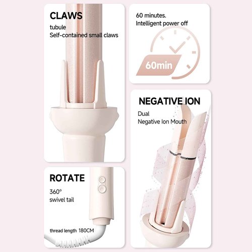 5 in 1 Interchangeable Curling Iron Set, 5 Styling Tools, 28mm，32mm，40mm Roll, Hair Straightener Brush，Volumizing Comb，and Curling Iron，3 Temp & Timer & Negative Ions