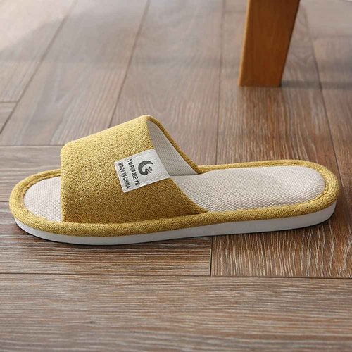 CYlovinho Womens Slipper Home Slippers,4 Pairs Spa Slippers Non Slip Disposable Slippers for Guest Washable Bedroom Slippers Hotel Slipper Travel Slippers