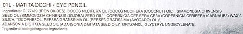 PuroBIO Certified ORGANIC High-pigmented and Long-Lasting Extra Black Eyeliner. Made with Coconut, Jojoba, Avocado, Baobab Oil, Vitamin E. ORGANIC.VEGAN. CRUELTY-FREE.NICKEL TESTED, MADE IN ITALY