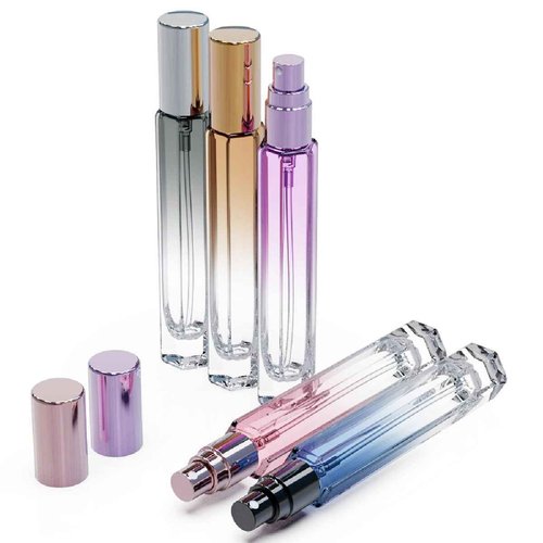 10ML 5PCS Glass Refillable Perfume Travel Bottle,Mini Pocket Size Portable For Traveling and Outgoing,Empty Atomizer Cologne Spray Bottles with Funnel