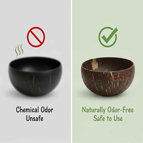 Natural Coconut Shell Shaving Soap Bowl – Handcrafted Shaving Mug & Cup for Men, Naturally Odor-Free, Lightweight, Built for Durability, Perfect for Bowl Shaving & Wet Shave