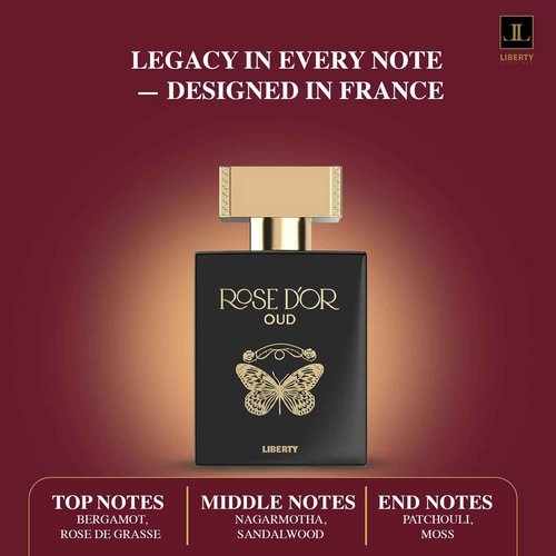 Liberty Oud Eau de Parfum for Men, 3.4 Oz,Rose Dyor Anniversary Edition, Luxury Woody Oud Perfume with Premium Scent for All-Day Freshness, Perfume for men, arabian,perfumes arabes para hombres