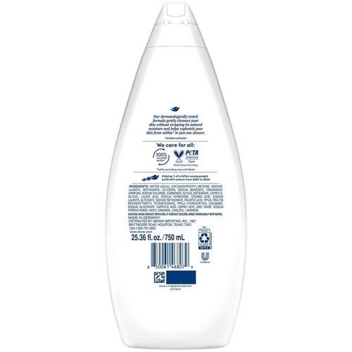 Dove Body Wash, Hydrate, Value-Size 4-Pack – Moisturizing Cleanser for Smooth, Soft Skin, 25.36 Oz Ea