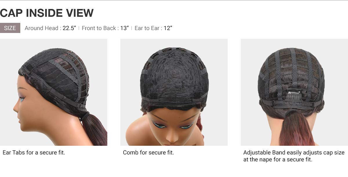 Sensationnel Dashly wig - unit 6 non lace cap ready to wear ear to ear lacepart synthetic (T2/27)