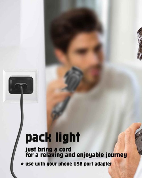 uijino Haokry Hair Clippers Charger Haokry Charger for Haokry Hair Clippers P-8900, 3.3ft Power Cord, 1 Cleaning Brush