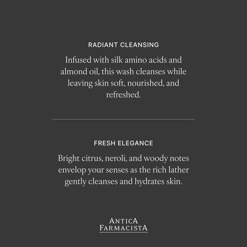 Antica Farmacista Hand & Body Wash - Luxury Nourishing & Hydrating Hand Cleansing Wash - Bath & Body Gift - Neroli & Tonic, 10 fl oz
