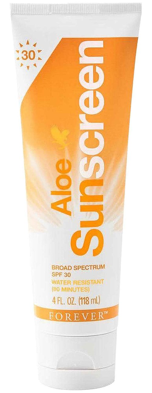 Forever Living - Aloe Sunscreen SPF 30 - with Aloe Vera, Water-Resistant Broad Spectrum UVA and UVB Defense, 4 fl oz