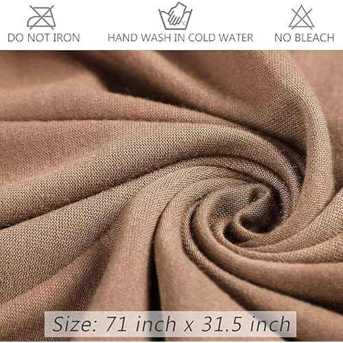 PWEOUKE Head Wraps for Black Women African Head Wrap Lightweight for Women Long Plain Turban Hair Scarf Scarves