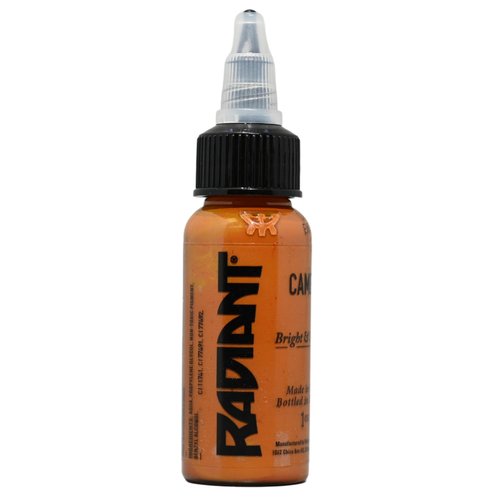 Radiant Colors Camel Brown Tattoo Ink 1oz Bold Pigment Professional Quality Smooth Flow Long Lasting Formula