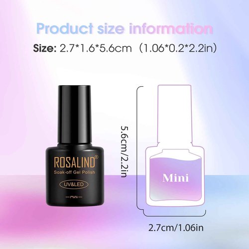 ROSALIND 30PCS Gel Nail Polish Set with Base Glossy Matte and Glitter Top Coat Gel Polish, Wite Blue Green Gel Nail Set Soak Off Gel Polish Set
