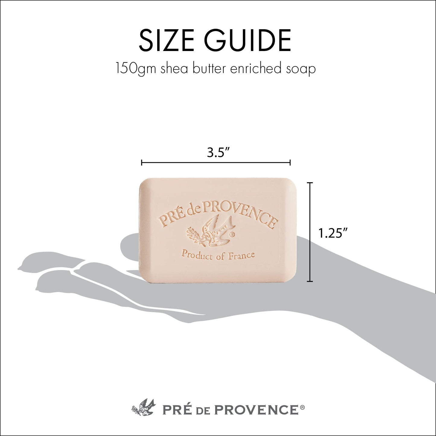 Pre de Provence Artisanal Soap Bar, Natural French Skincare, Enriched with Organic Shea Butter, Quad Milled for Rich, Smooth & Moisturizing Lather, Lime Zest, 5.3 Ounce