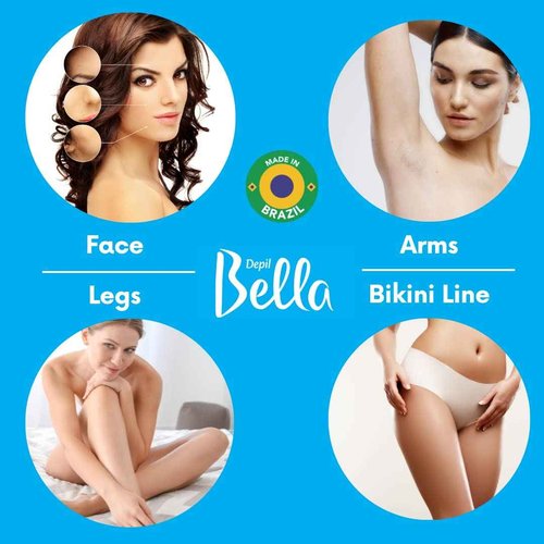 DEPIL BELLA Hard Wax Beads Honey 2.2 lbs for Hair Removal | Professional Hair Removal Wax Beads | All Skin and Hair Types | Natural Ingredients