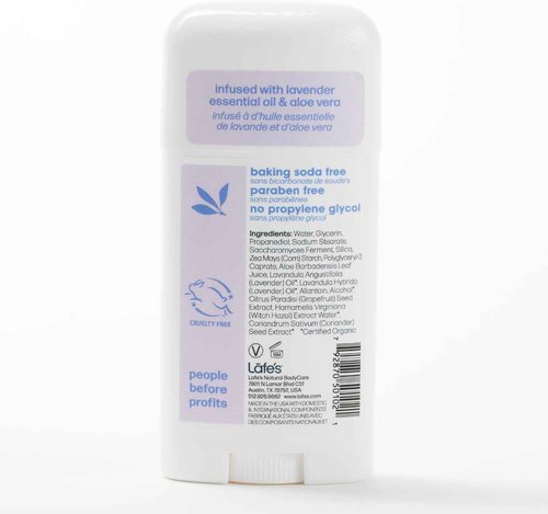 Lafe's Natural Deodorant | 2.25oz Aluminum Free Natural Deodorant Stick for Women & Men | Paraben Free & Baking Soda Free with 24-Hour Protection (Lavender and Aloe, 2.25 Ounce (3-Pack))