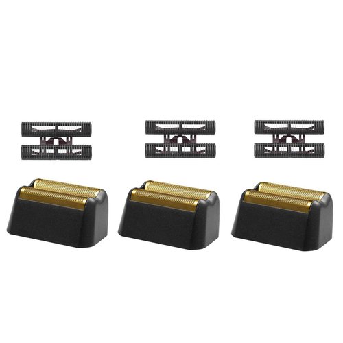 Pro 5 Star Series Finale Shaver Replacement Foil and Cutter Bar Assembly Compatible with wahl Shaver Model 7031-100/7043-100-For men's shaving- 3PCS Black