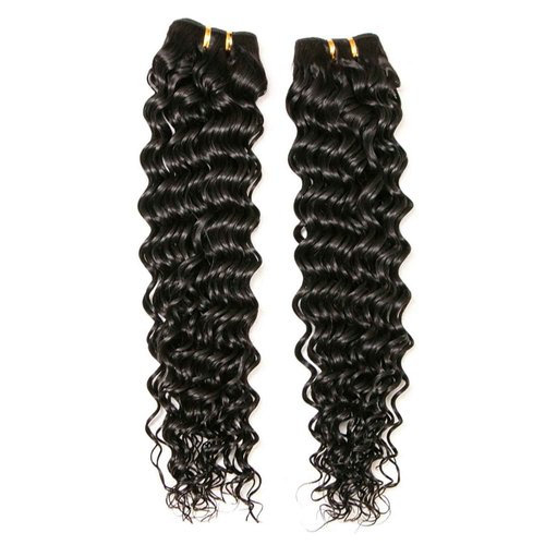 Deep Wave Bundles, Curly Bundles Human Hair, 10 12 14 Inch, Wet and Wavy, Natural Black, Soft, 285g-300g, Brazilian Hair
