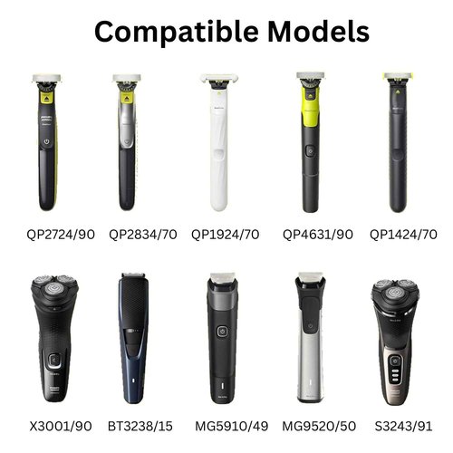 VCUMCLNR 5V Replacement Charger Compatible with Philips Norelco One Blade QP2724 QP2834 MG5910 MG7910 MG9510 MG9520 PQ888 PQ889
