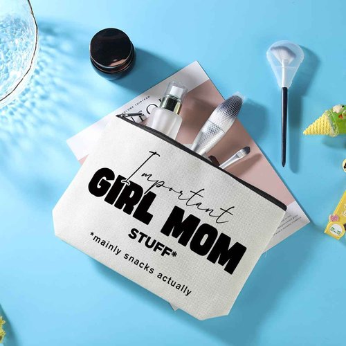 Mom Appreciation Gift: Makeup Bag - Best Mom Ever Gift for Women - Cosmetic & Travel Toiletry Bag