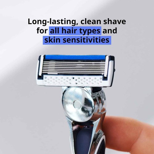 Dorco Pace 7 - World's First and Only Seven Blade Razor - 12 Cartridges (No Handle)