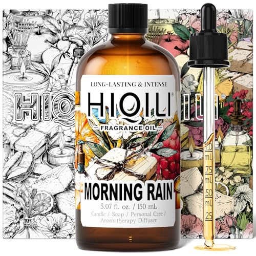 HIQILI Morning Rain Fragrance Oil for Soap, Candle & Hair Conditioner Making, Fresh Scent for Home, Car Diffuser - 5.07 Fl Oz