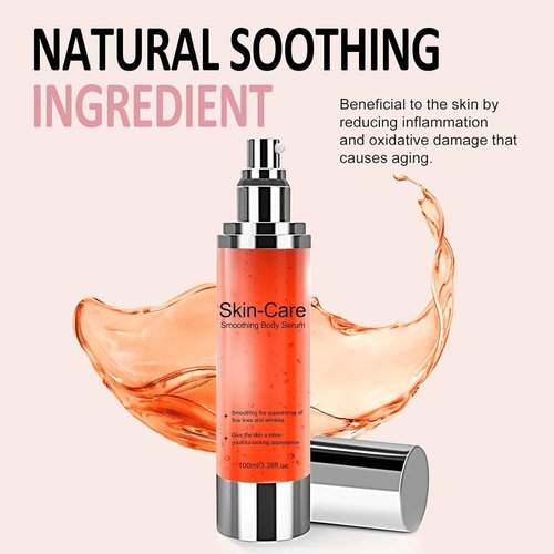 B Glossy Body Serum, Moisture-Rich Formula with Hyaluronic Acid, Glycerin & Vitamin E for Soft, Supple Skin, 3.38 Fl OZ G
